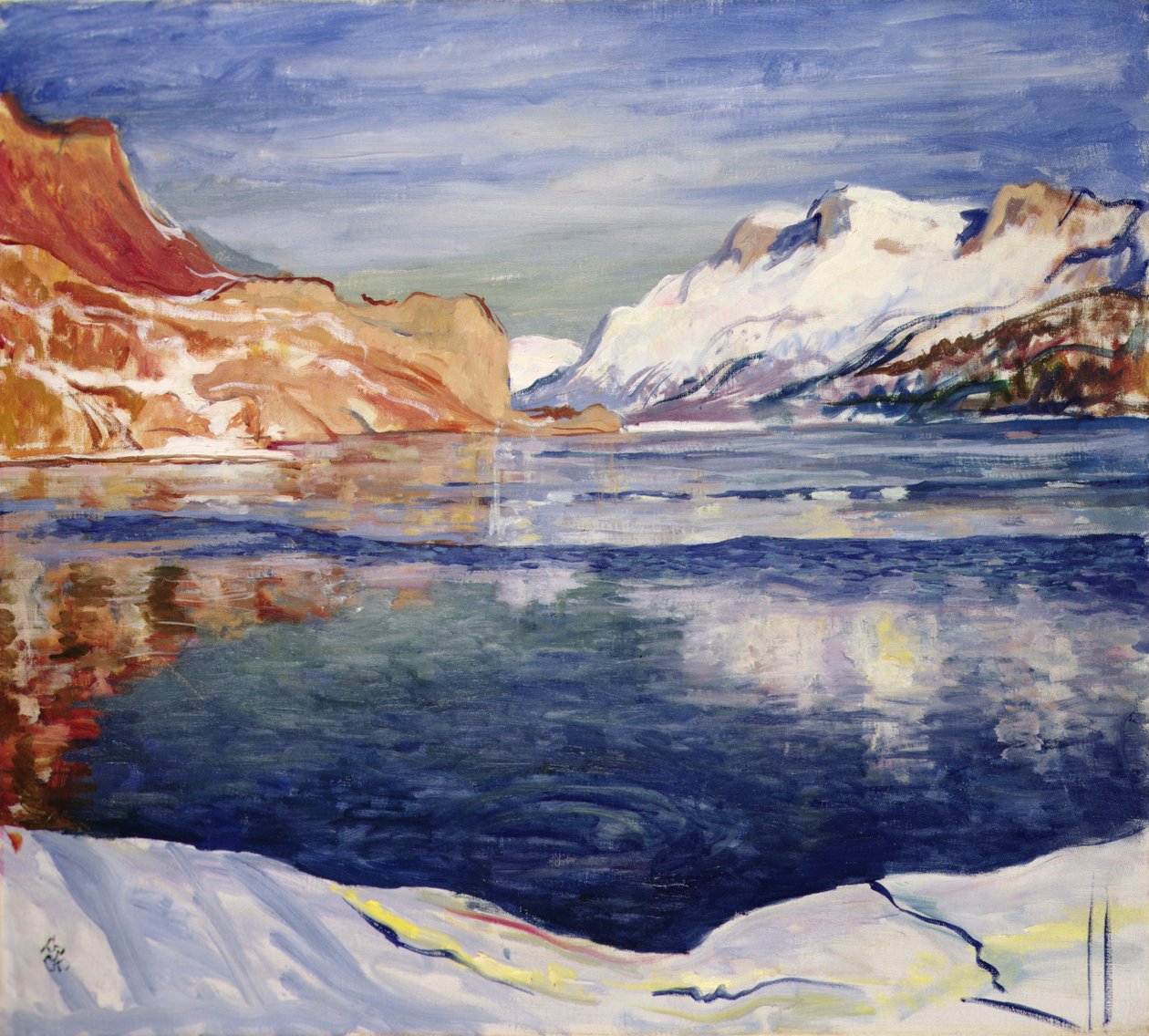 Lago hai gela (jako zmrazení), maloj od Giovanni Giacometti