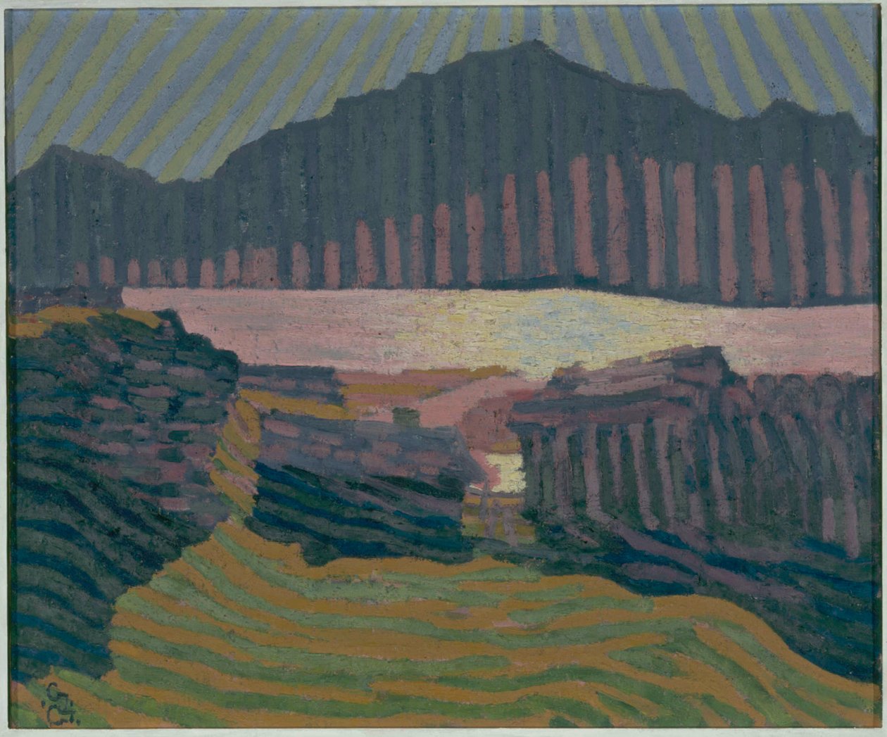 Pohled na Capolago, c. 1907. od Giovanni Giacometti