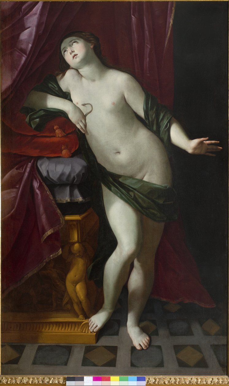 Smrt Kleopatry, 1625-26 od Giovanni Giacomo Sementi