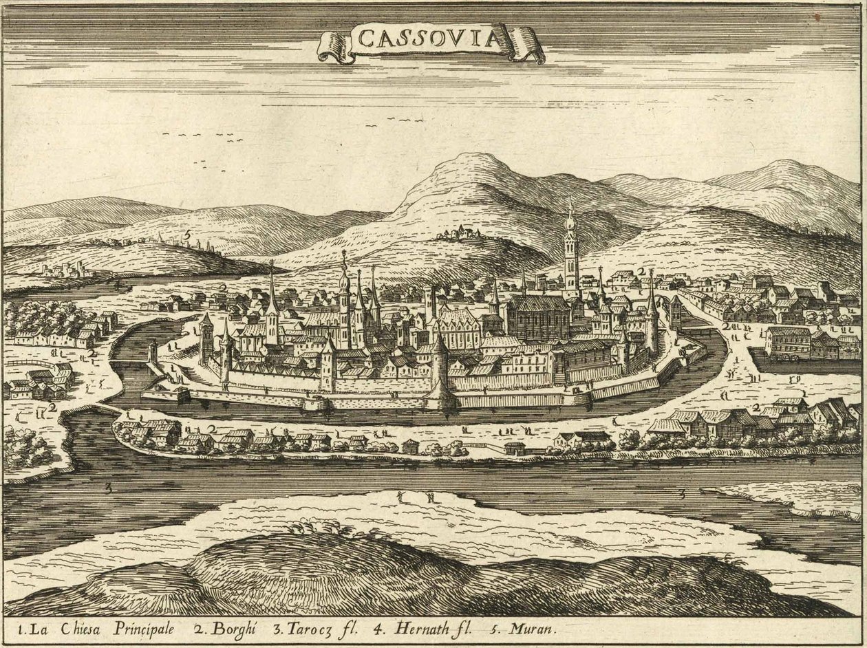 Košický hrad (Giovanni Giacomo De Rossi, 1683) od Giovanni Giacomo De Rossi