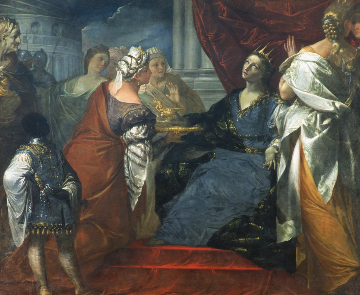 Královna Artemisia pije popel z Mausolu od Giovanni Gioseffo da Sole
