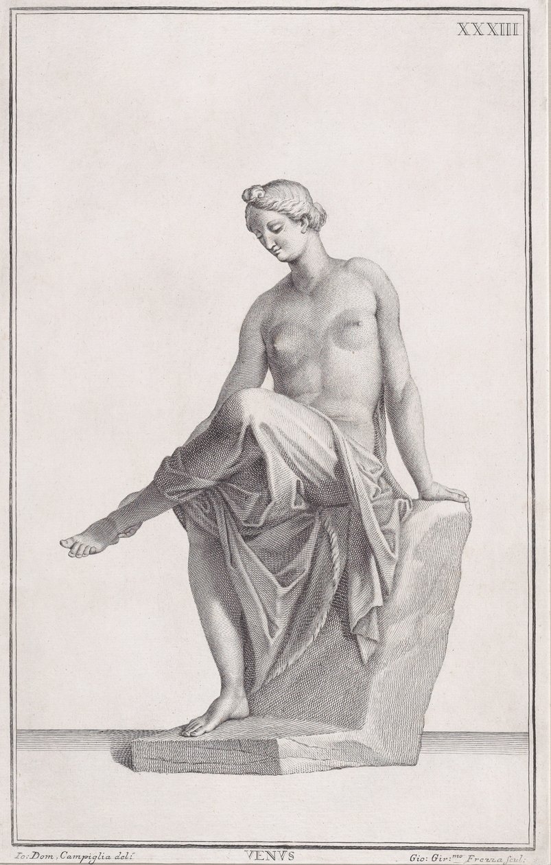 Socha Venuše, 1734. od Giovanni Girolamo Frezza