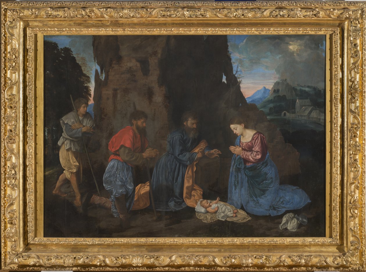 Klanění pastýřů, kolem 1522-23 (olej na desce) od Giovanni Girolamo Savoldo