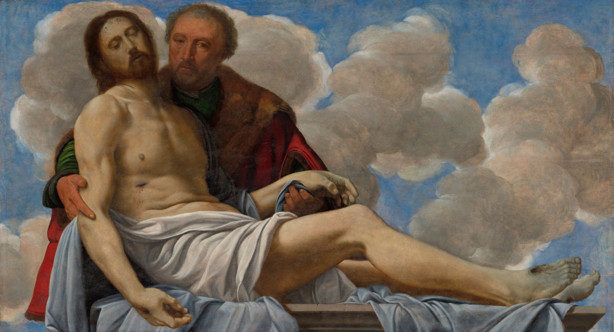 Kristus s Josefem z Arimatie od Giovanni Girolamo Savoldo