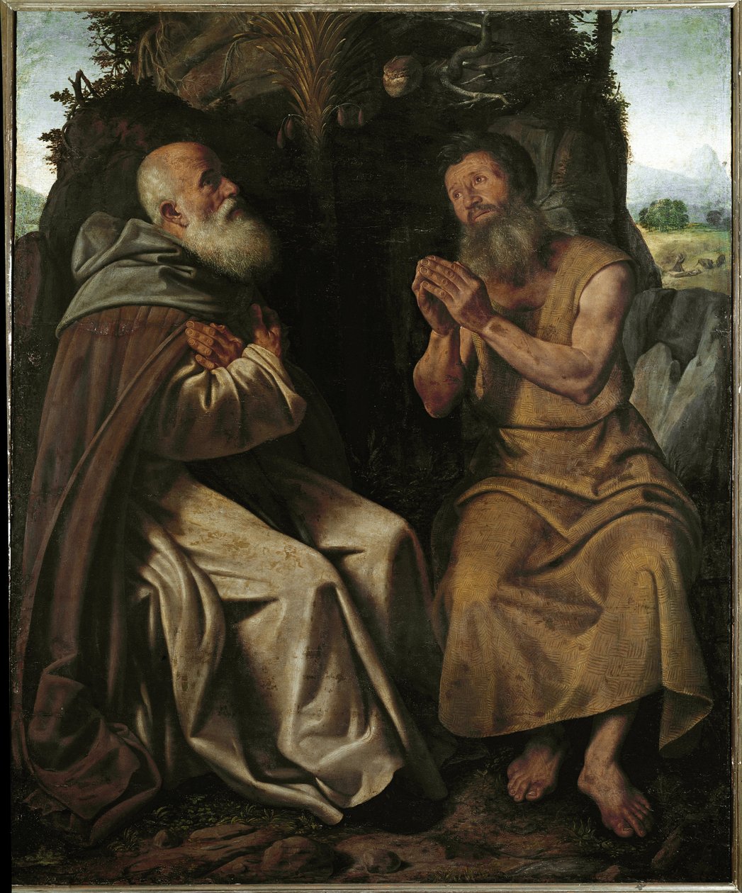Svatý Antonín Abbe od Giovanni Girolamo Savoldo