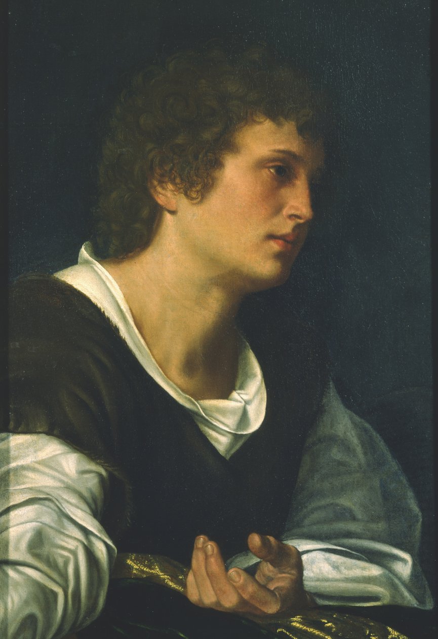 Svatý Jan Evangelista (olej na plátně) od Giovanni Girolamo Savoldo