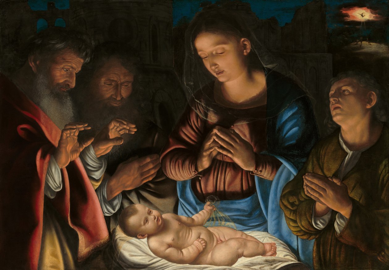 Klanění pastýřů od Giovanni Girolamo Savoldo