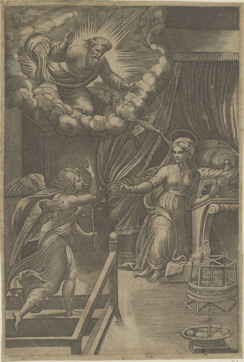 Zvěstování Bohu Otci od Giovanni Jacopo Caraglio