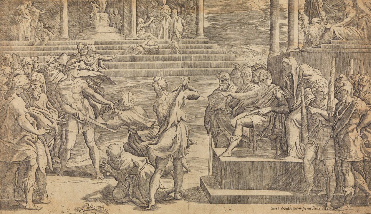 Umučení svatého Petra a Pavla, ca. 1527. od Giovanni Jacopo Caraglio