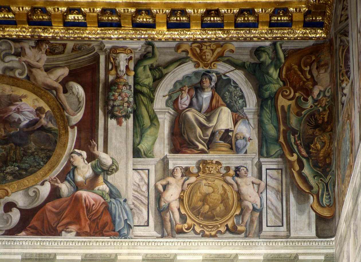 Detail z vlysu, Síň kyrysníků od Giovanni Lanfranco