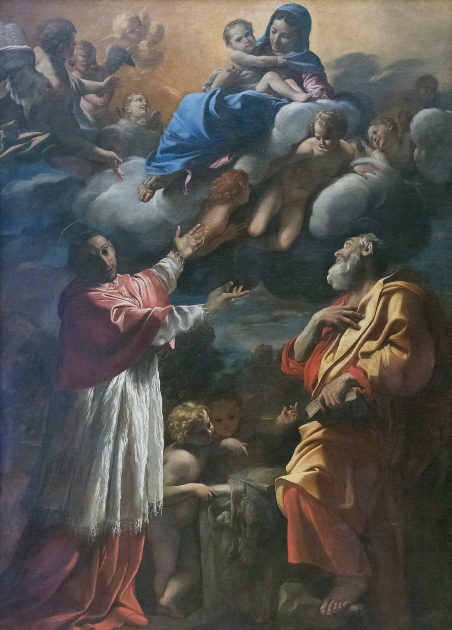 Madonna ja lapsi St. Charles Borromeon ja St. Bartholomew