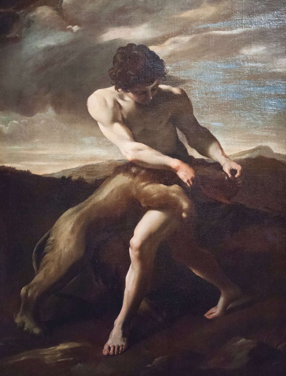 Samson zabíjí lva od Giovanni Lanfranco