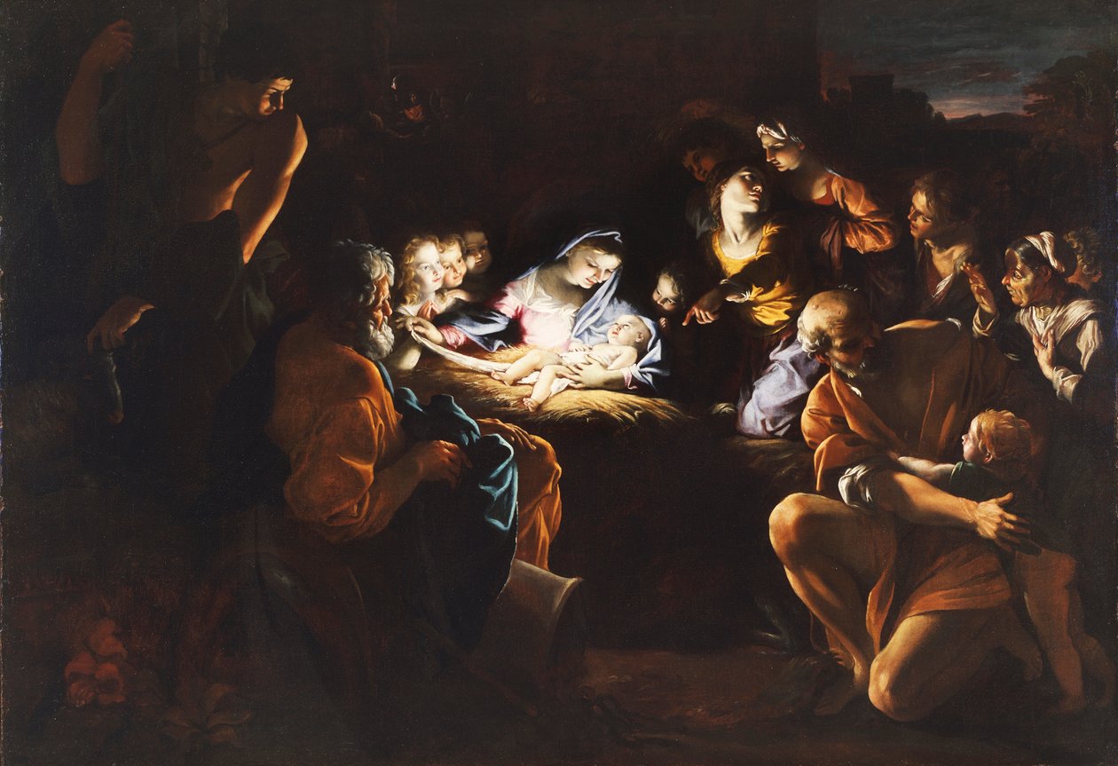 Klanění pastýřů (The Night) od Giovanni Lanfranco