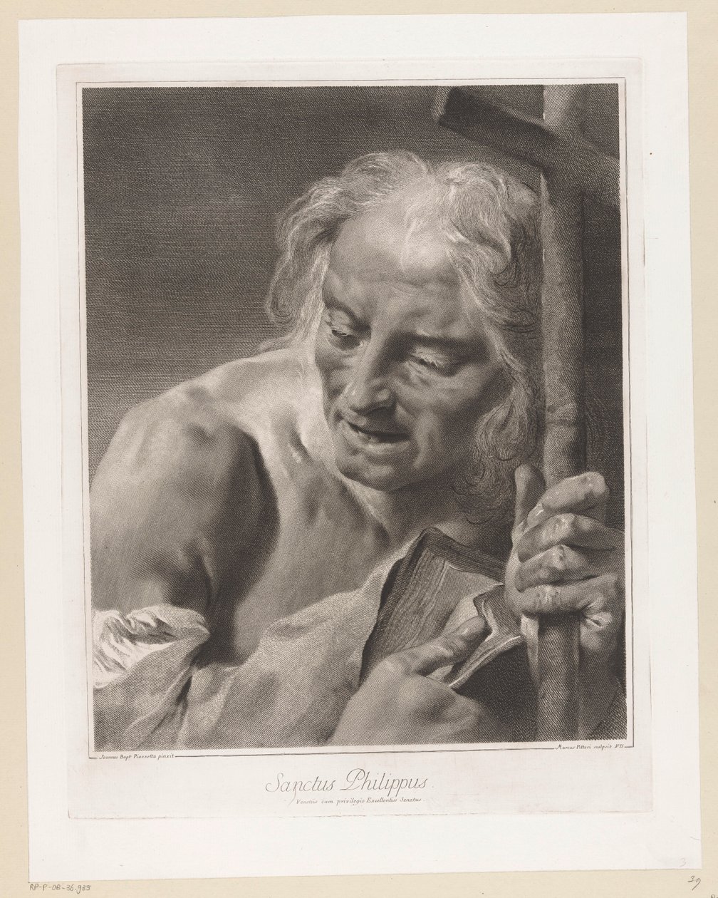 Filipa apoštola Saint Philip (titul na předmětu) Apoštolové (název série) od Giovanni Marco Pitteri