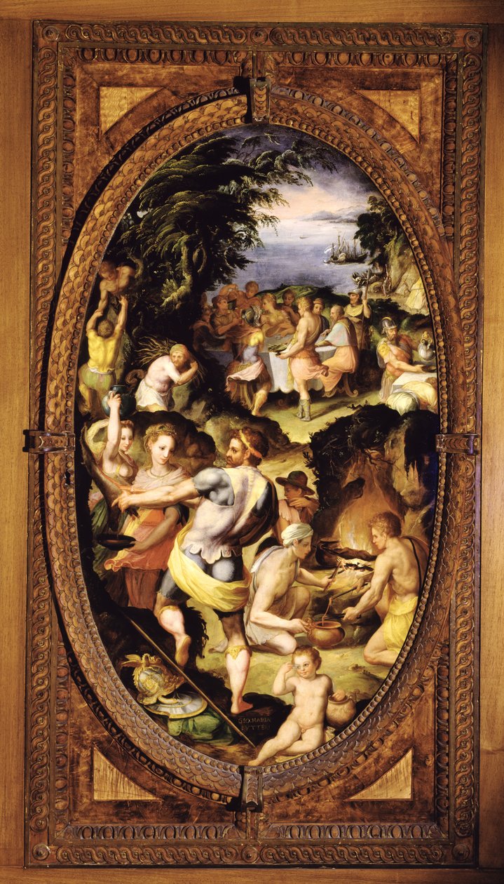 Objev skla, 1572 břidlice od Giovanni Maria Butteri