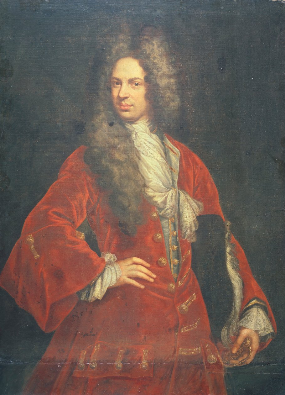 Portrét gentlemana, od Giovanni Maria Delle Piane, známý jako Mulinaretto (1660-1745) od Giovanni Maria delle called Mulinaretto Piane