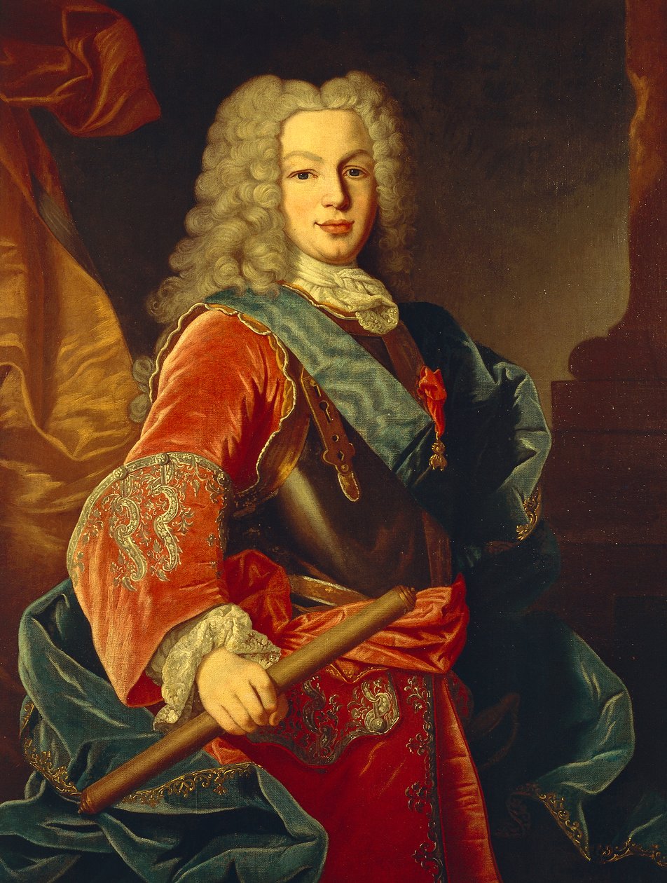 Portrét Filipa V. Španělska (Versailles od Giovanni Maria delle called Mulinaretto Piane