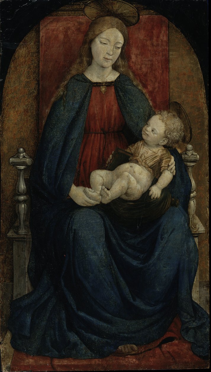 Panna a dítě, kolem 1480 od Giovanni Martino Spanzotti