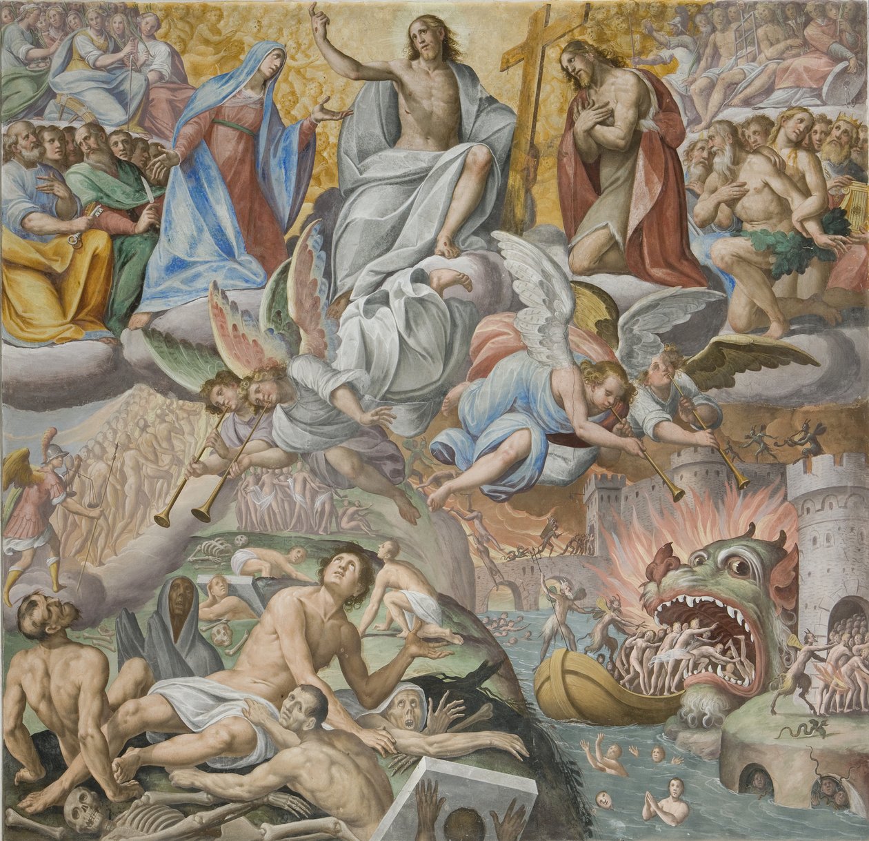 Poslední soud, detail, 1614 od Giovanni Mauro della Rovere
