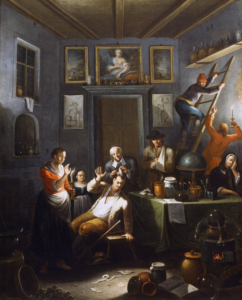 Lékař, obraz Giovanni Michele Granieri (aktivní 1736-1752). od Giovanni Michele Granieri
