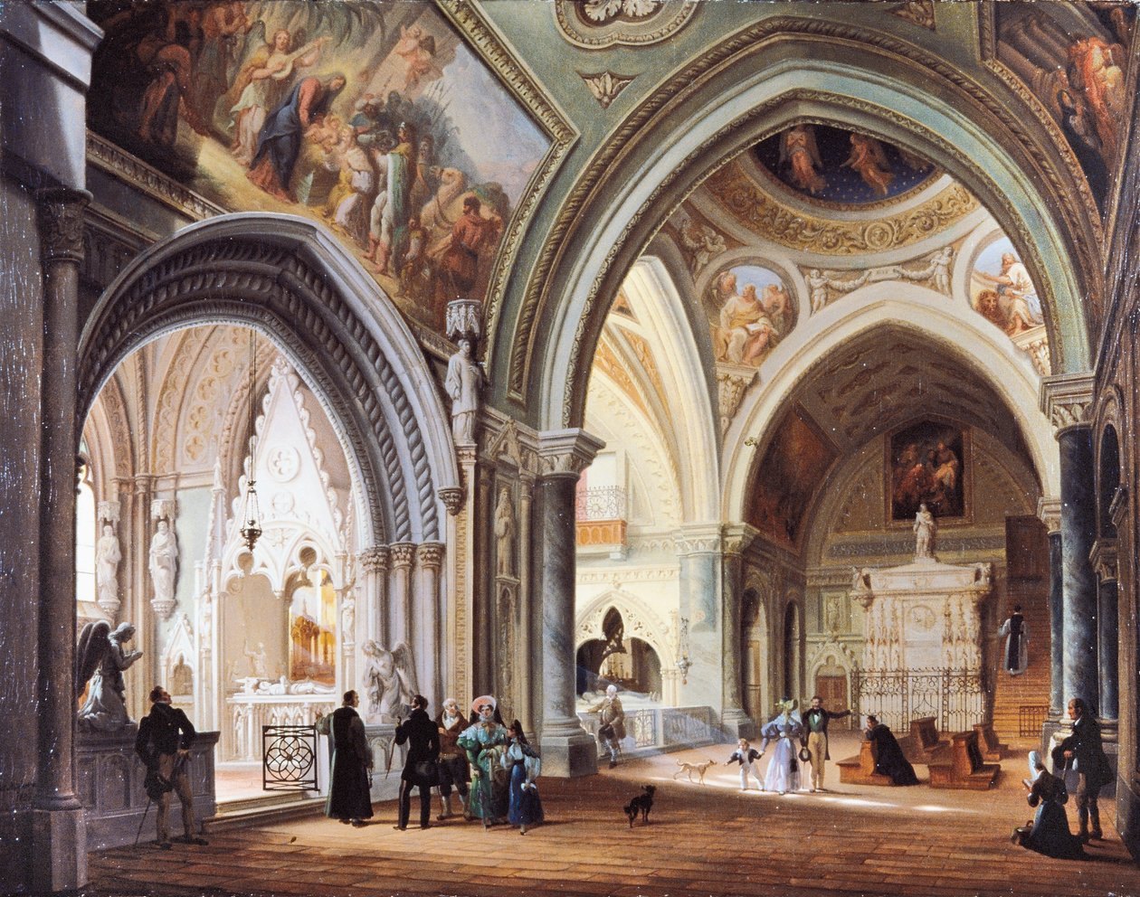 Uvnitř kláštera v Altacombě od Giovanni Migliary od Giovanni Migliara