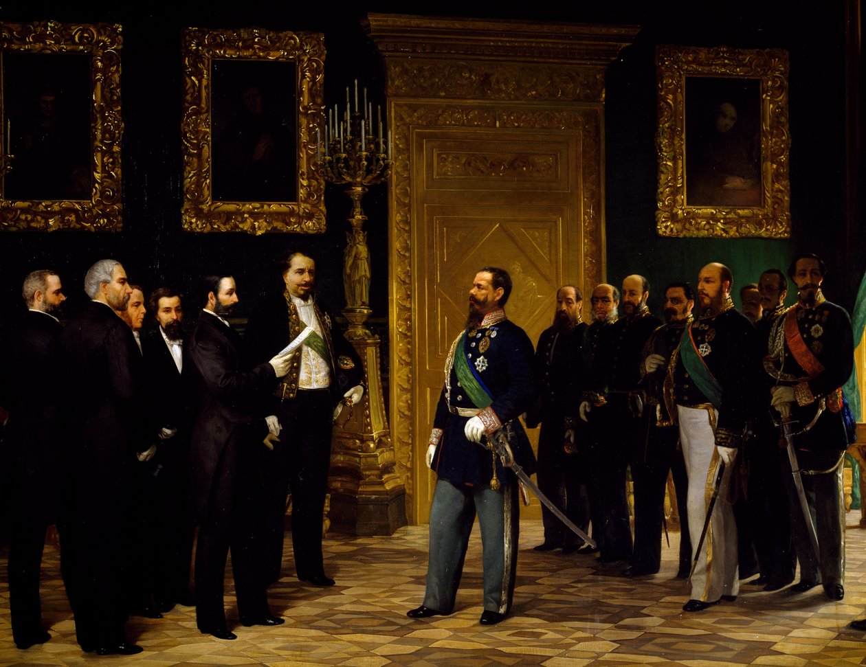 Anexe Itálie předložená Viktoru Emanuelovi II toskánskými delegáty, Giovanni Mochi (1829-1892), éra sjednocení, Itálie od Giovanni Mochi