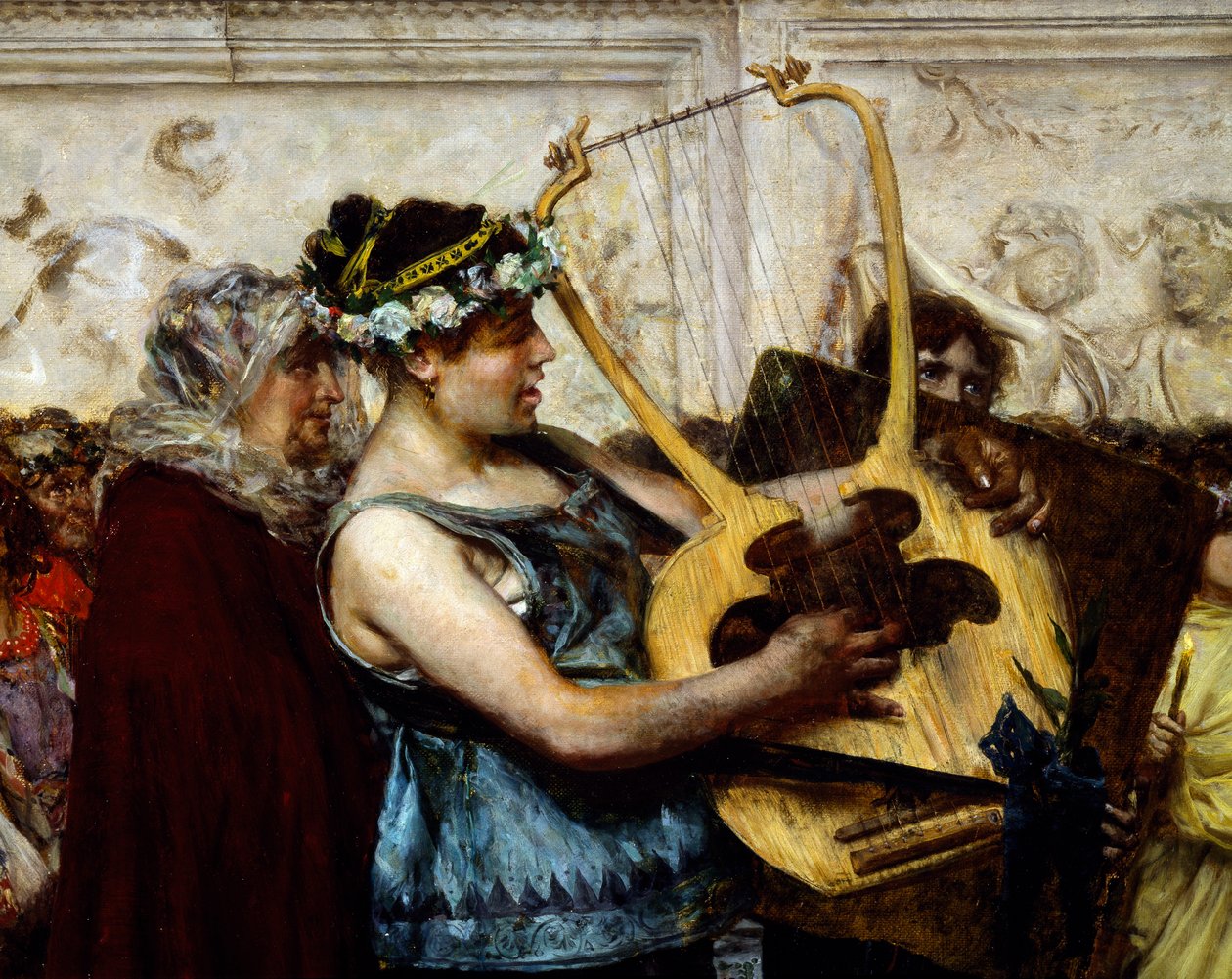 Návrh k sňatku, Giovanni Muzzioli (1854-1894), Detail od Giovanni Muzzioli