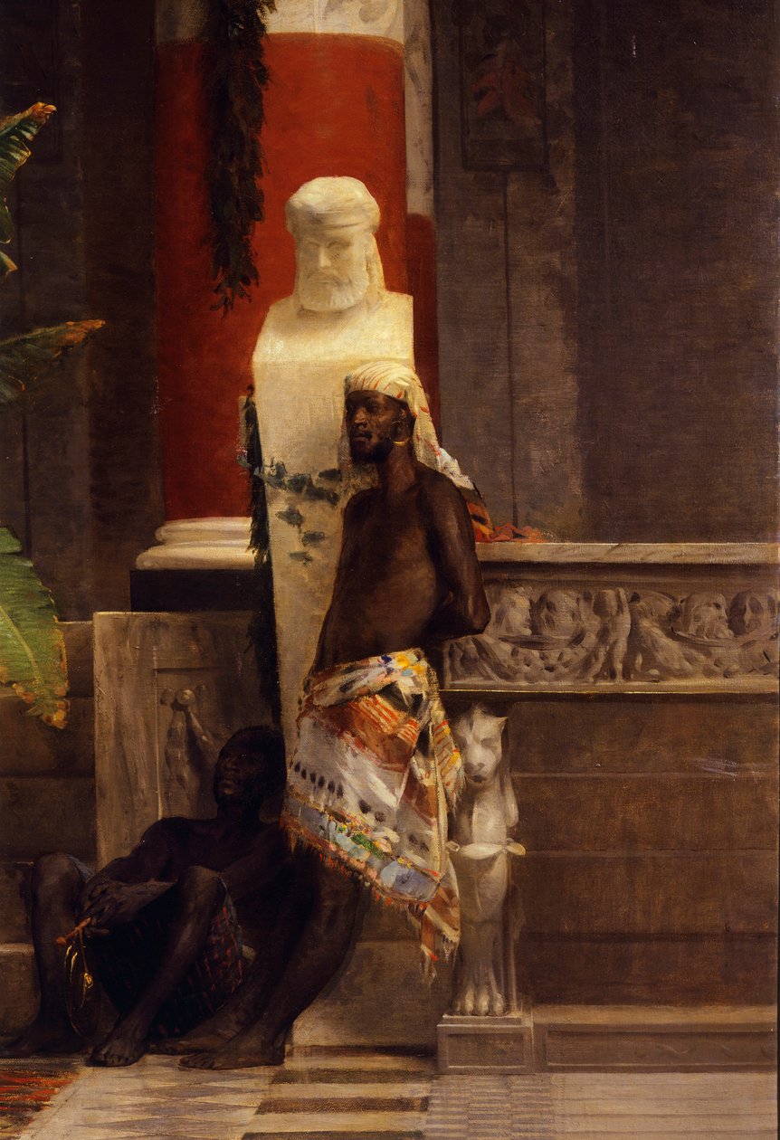 Pomsta Poppea, detail, Giovanni Muzzioli (1854-1894), olej na plátně od Giovanni Muzzioli