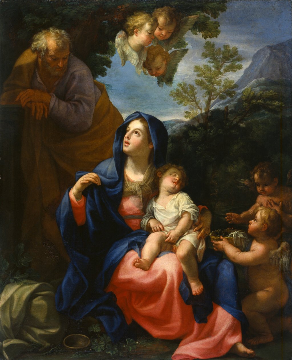 Zbytek na útěku do Egypta, c.1720-30 od Giovanni Odazzi