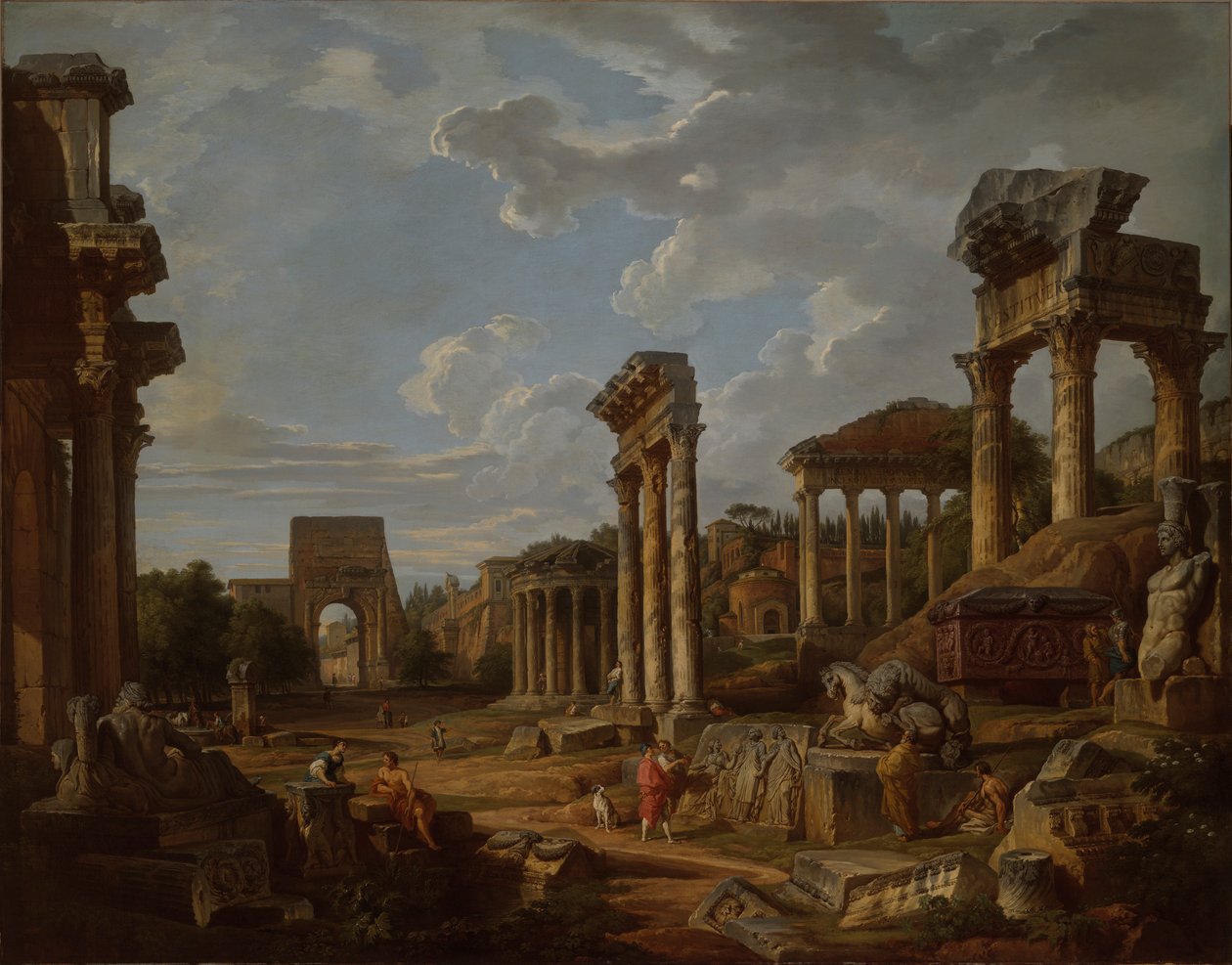 Capriccio z Fora Romana od Giovanni Paolo Panini