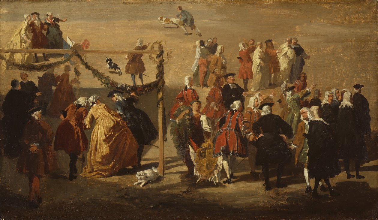 Festival na Piazza Navona, 1729. od Giovanni Paolo Panini