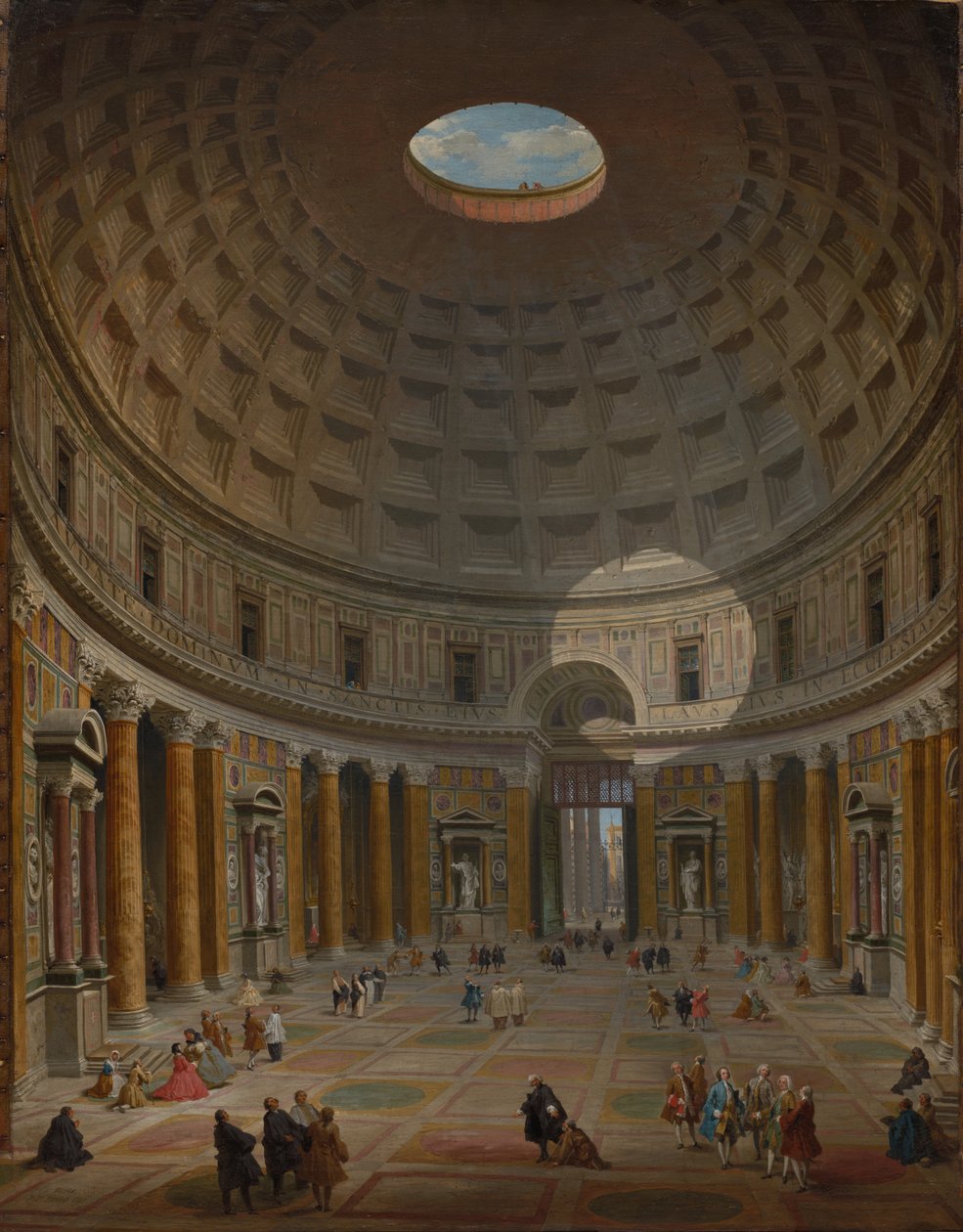 Interiér Pantheonu, Řím od Giovanni Paolo Panini