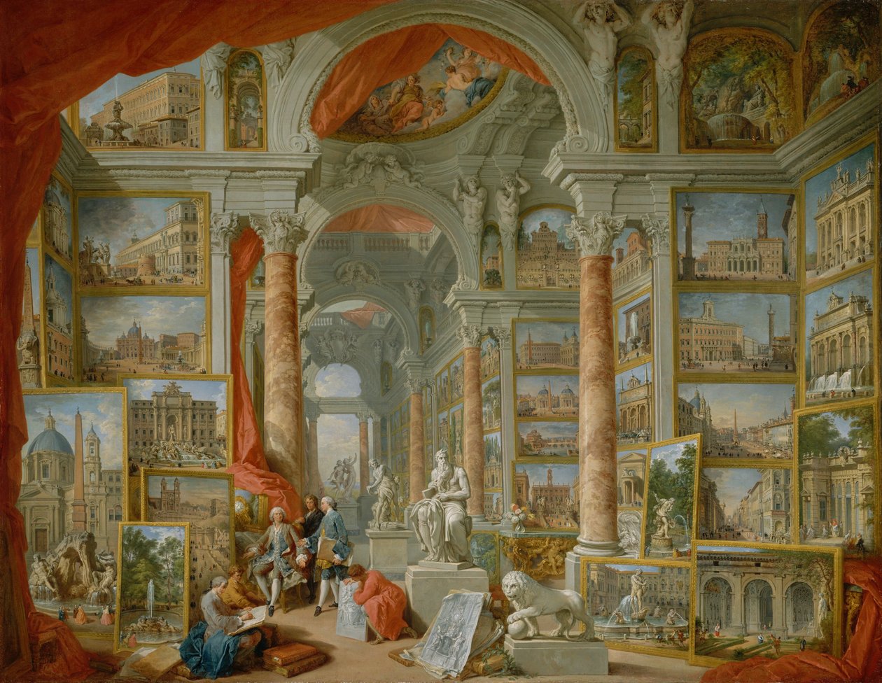 Moderní Řím od Giovanni Paolo Pannini