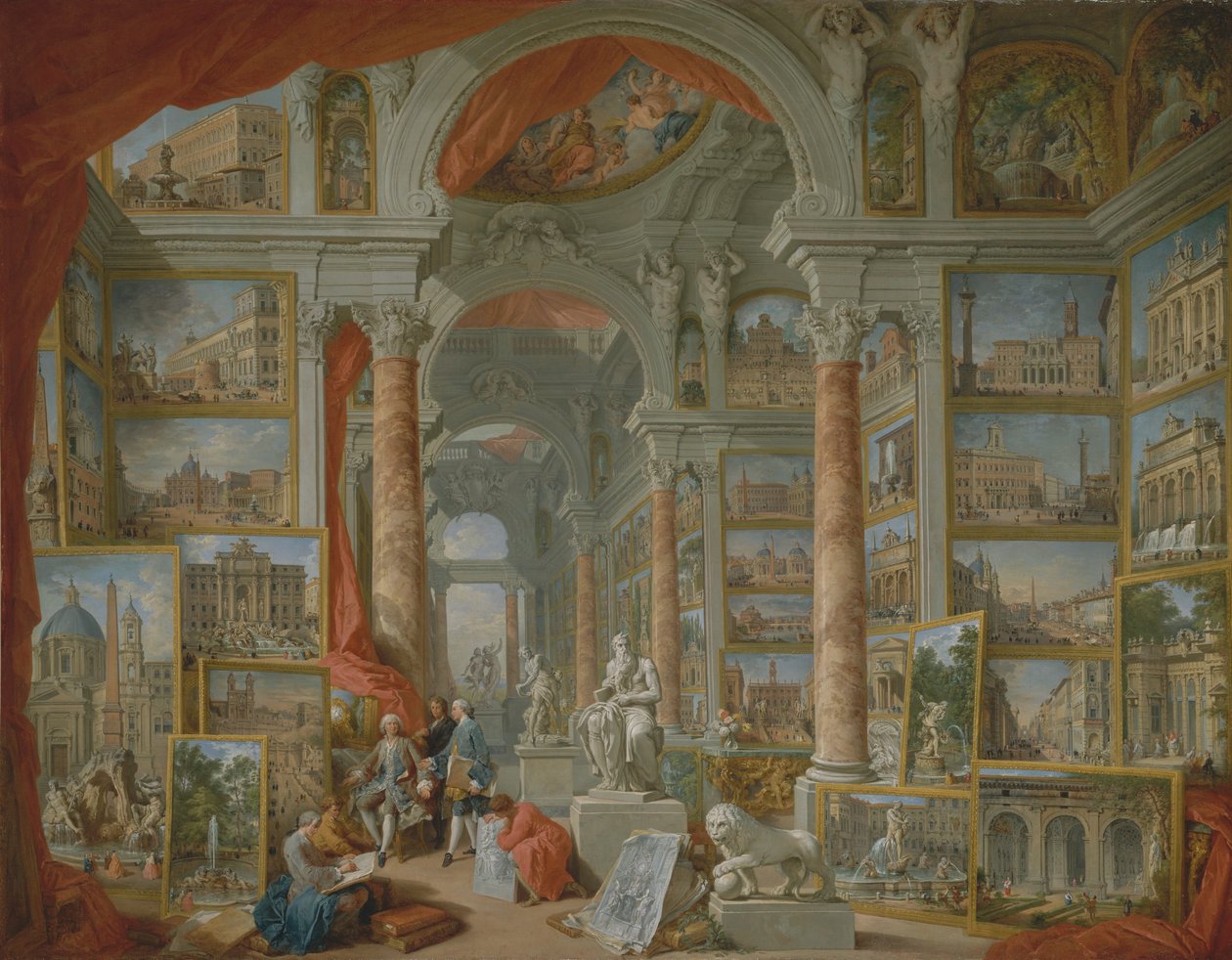 Moderní Řím, 1757. od Giovanni Paolo Panini