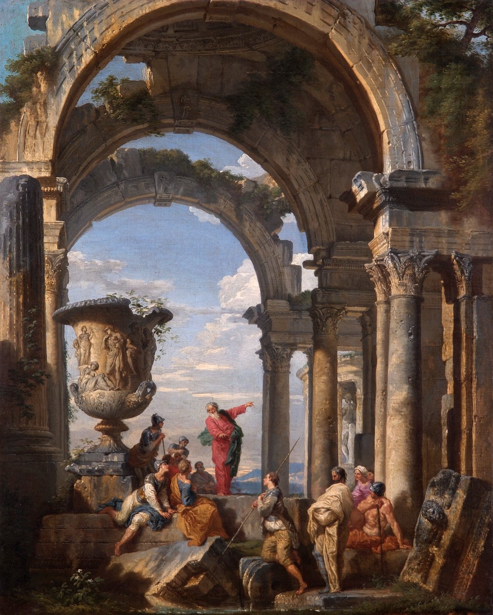 „Svatý Pavel káže v Aténách“, 1737 od Giovanni Paolo Panini