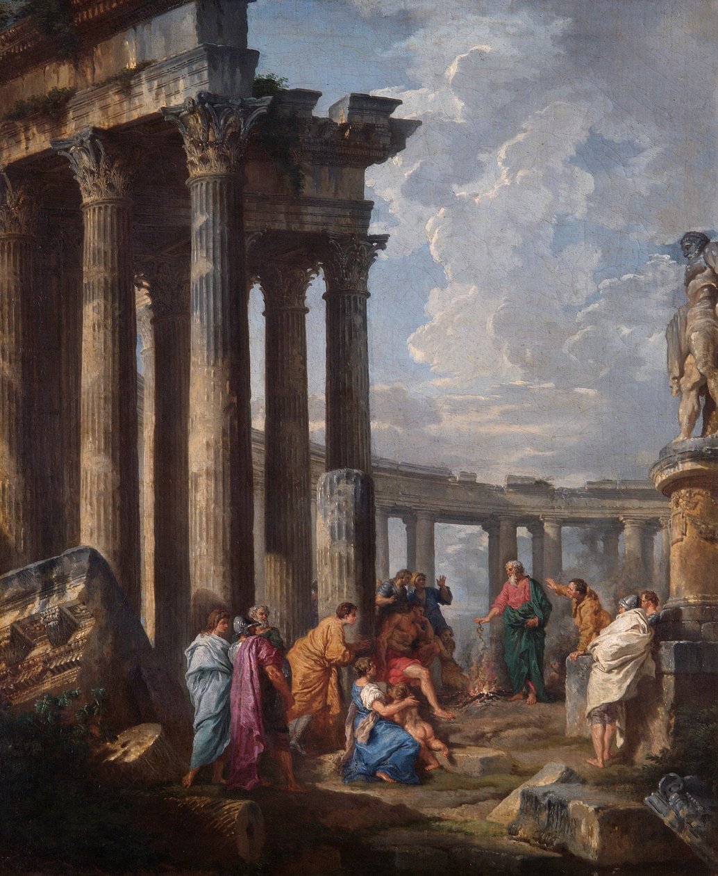 „Svatý Pavel na Maltě, uchopení zmije“, 1735 od Giovanni Paolo Panini