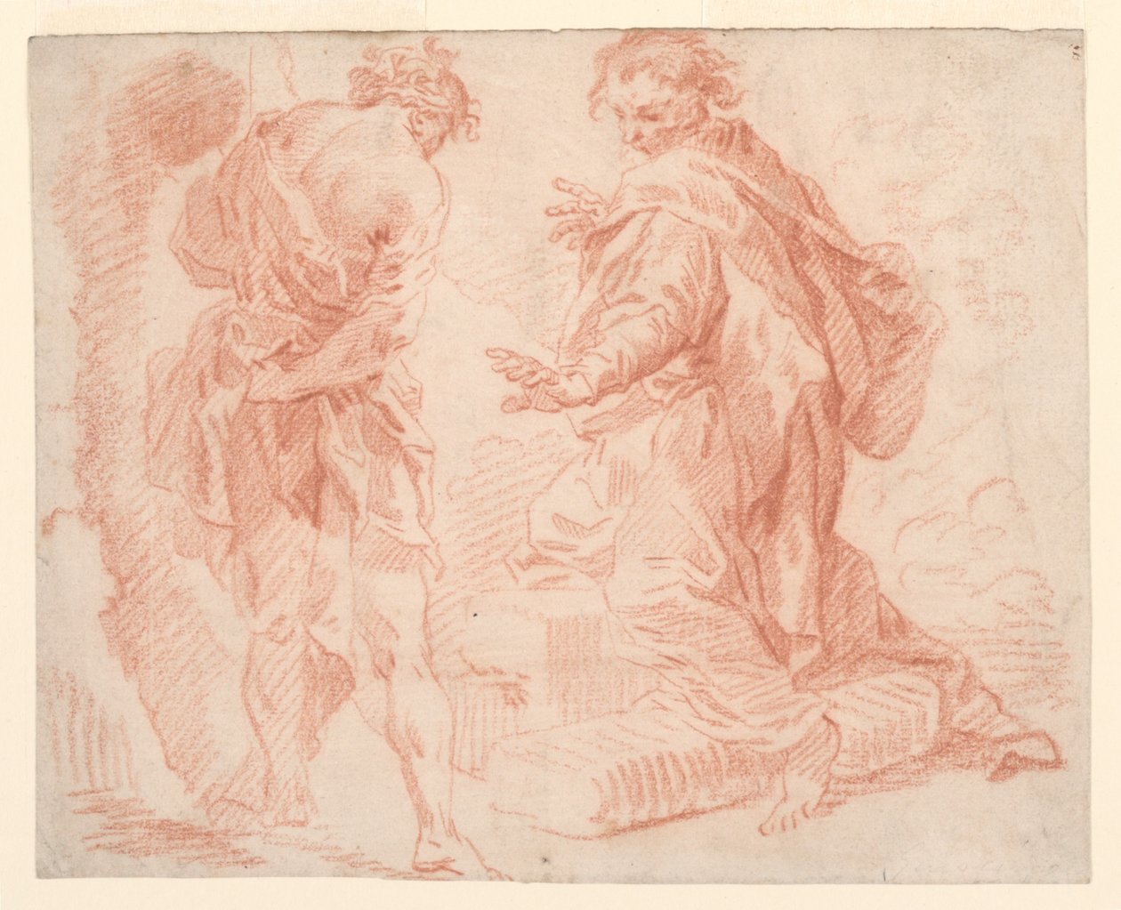 Postavy stojící a klečící od Giovanni Paolo Panini