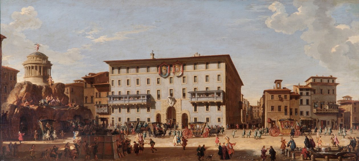 Festival Na Piazza Di Spagna, Řím od Giovanni Paolo Pannini