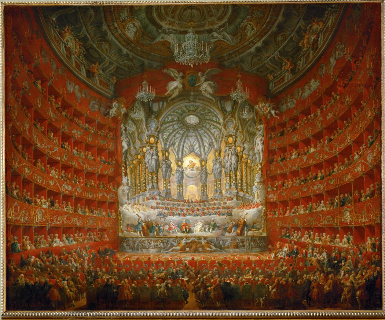 Hudební slavnost ... od Giovanni Paolo Pannini or Panini