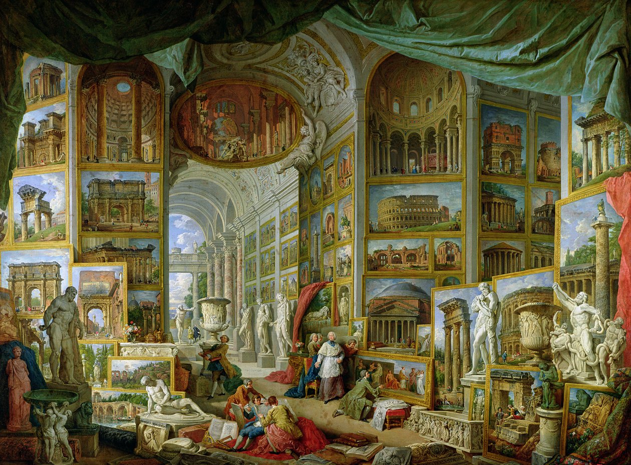 Galerie pohledů na starověký Řím od Giovanni Paolo Pannini