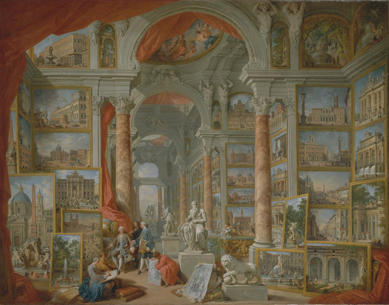 Moderní Řím od Giovanni Paolo Pannini