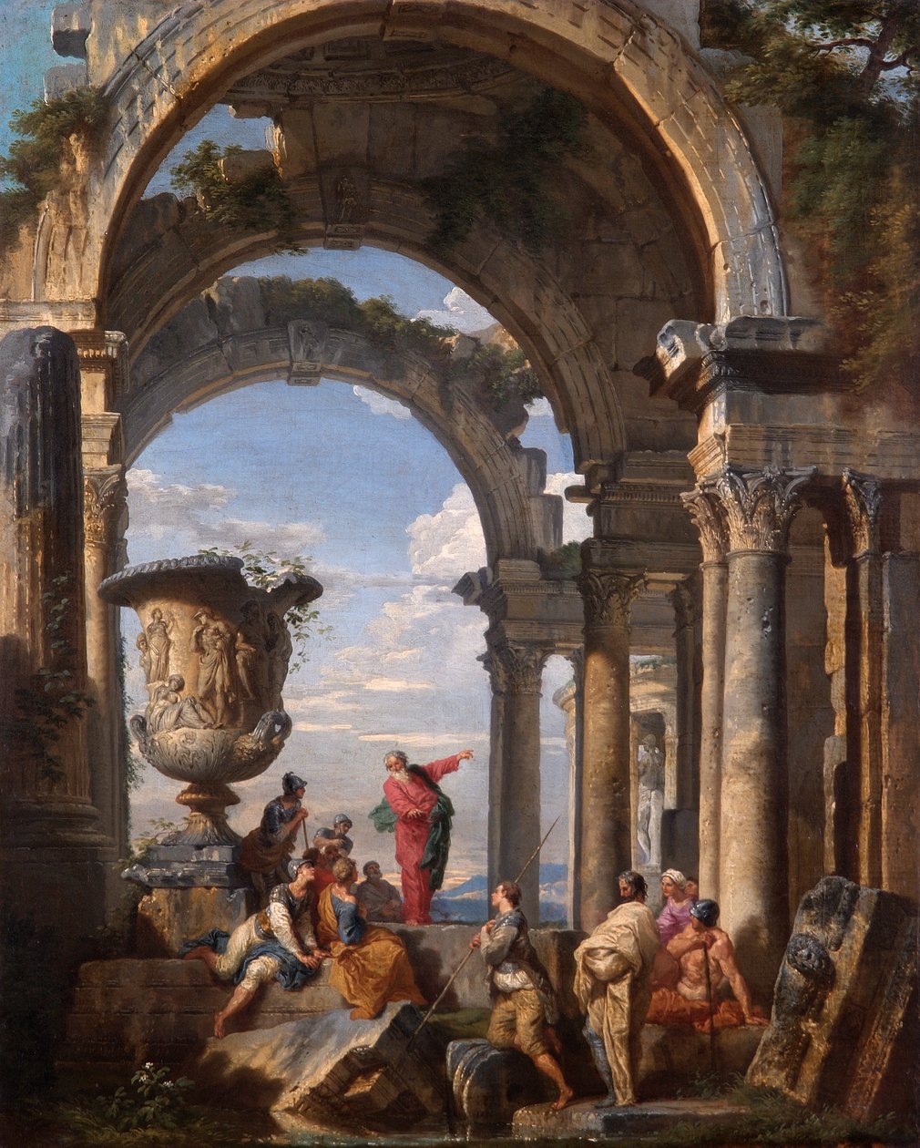 Svatý Pavel Kázání v Athénách od Giovanni Paolo Pannini