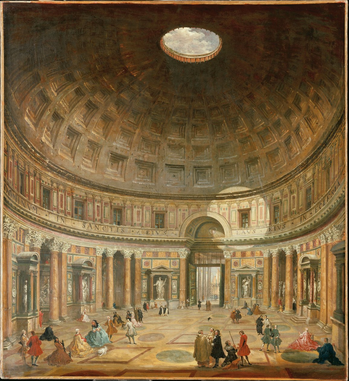 Interiér Pantheonu, Řím od Giovanni Paolo Pannini
