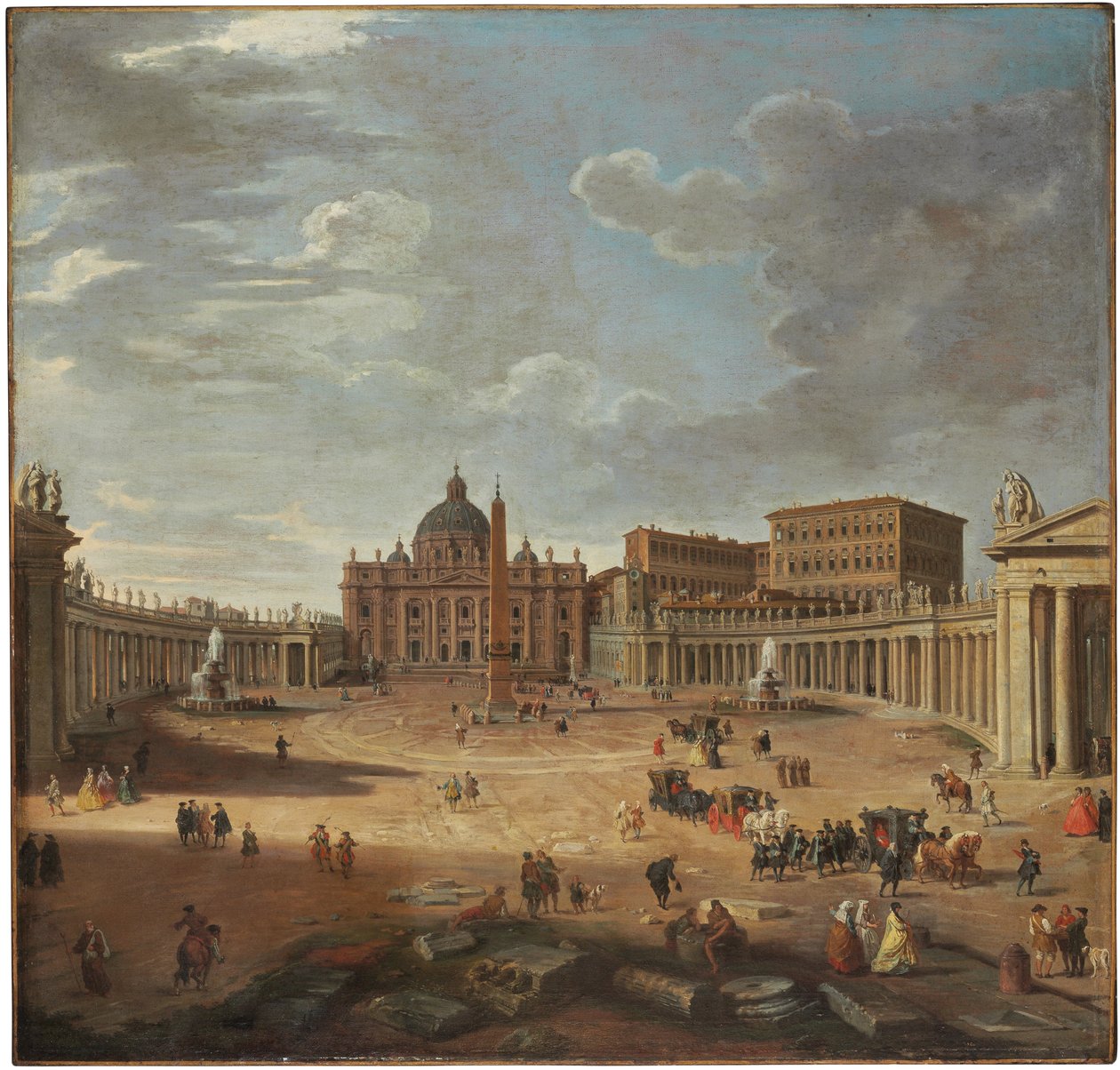 Pohled na náměstí svatého Petra, Řím od Giovanni Paolo Pannini