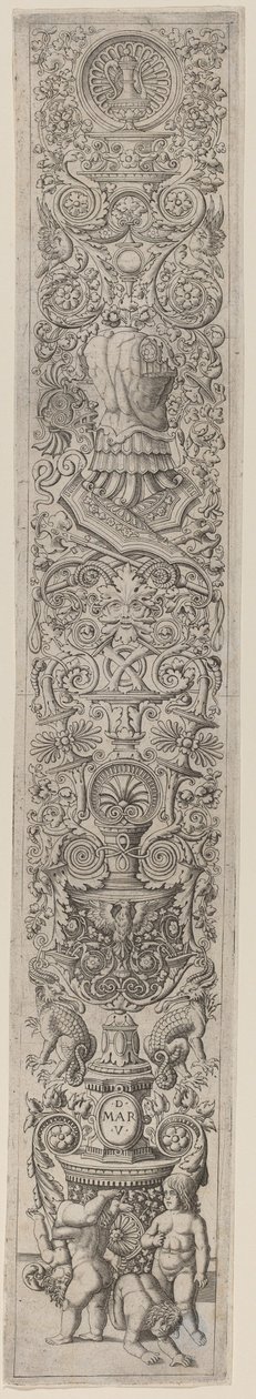 Ornament Panel: Čtyři Děti Hrají od Giovanni Pietro Birago and Zoan Andrea
