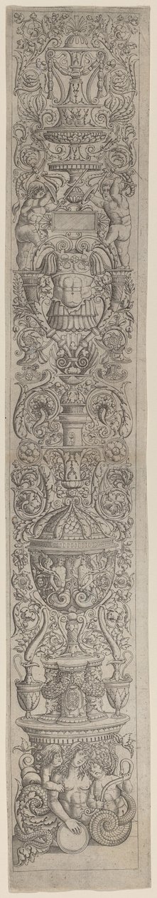 Ornament Panel: Nereid Ridden by Two Children od Giovanni Pietro Birago and Zoan Andrea