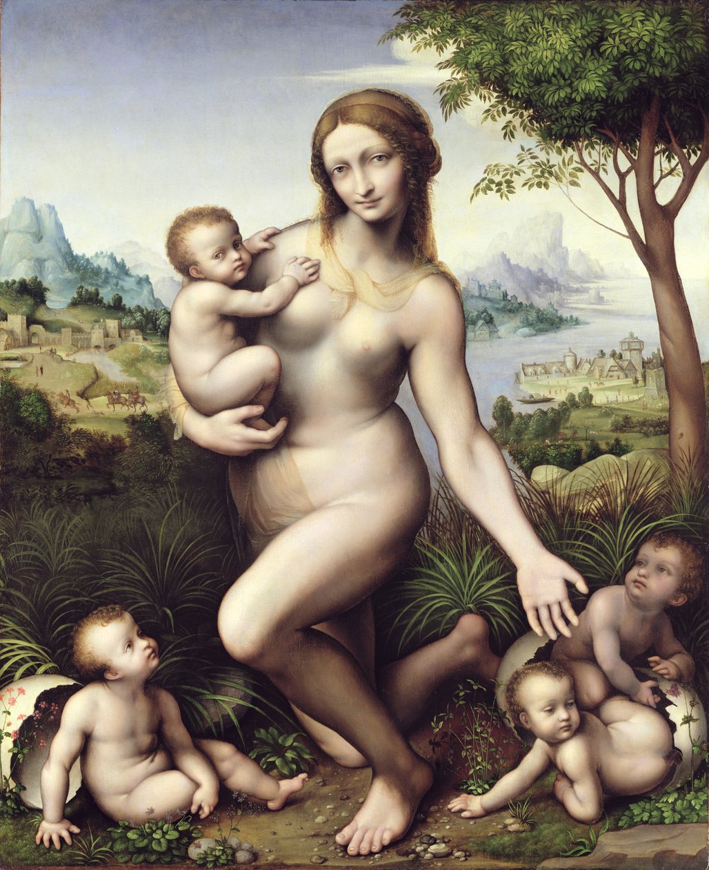 Leda se svými dětmi od Giovanni Pietro Rizzoli Giampietrino