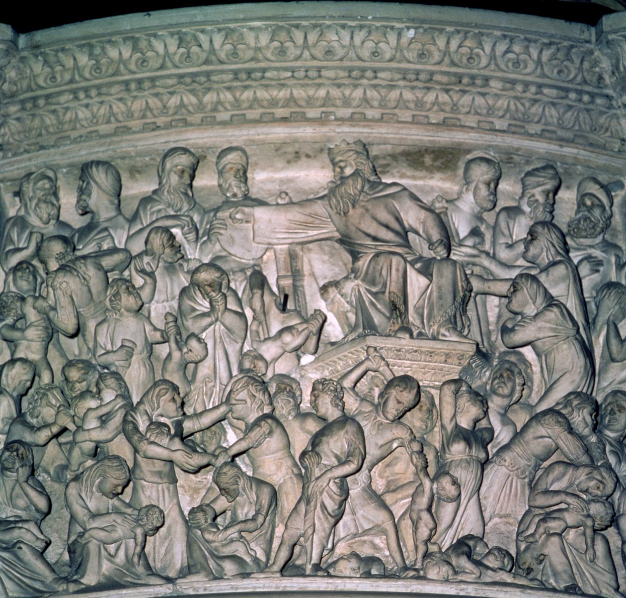 Detail kazatelny, 1302-10 mramor od Giovanni Pisano