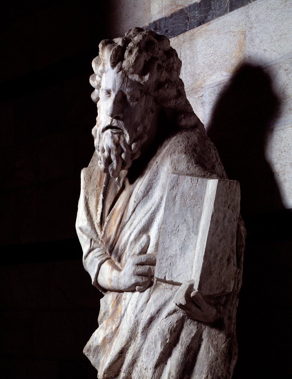 Postava proroka (Marble Sculpture, cca 1306) od Giovanni Pisano