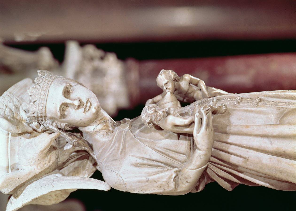 Kazatelna, detail sochy mramorový detail z roku 124321 od Giovanni Pisano